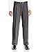 Haggar mens Mynx Gabardine Hidden Expandable Waistband Classic Fit Front Pleated Dress Pant