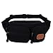 Ryaco Canvas Fanny Pack, Waist Pack, Waist Bag, Bum Bag, Workout Belt, Running Belt, Race Belt, Runner Belt, Workout Pouch for Men/Women