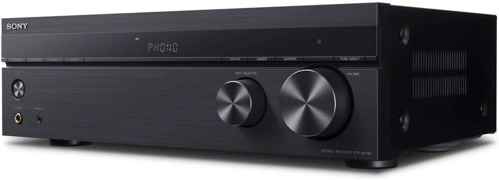 Sony STR-DH190 2.0 Channel Bluetooth Stereo Receiver w/ Phono Inputs: Electronics