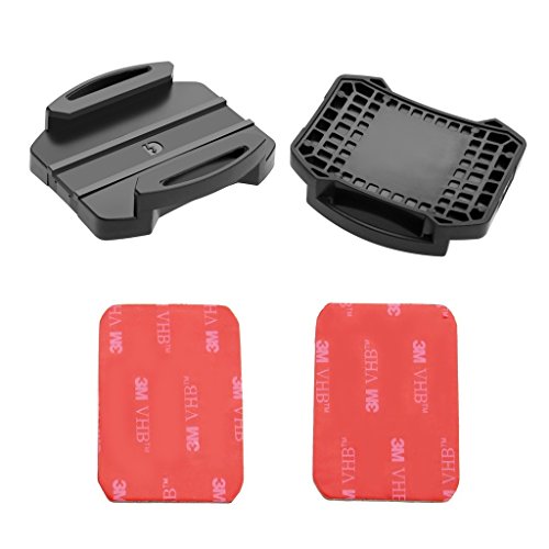 FOTOWELT Replacement Curved Surface Adhesive Mount Pack for Sony Action Camera HDR-AS200V FDR-X100V HDR-AZ1 HDR-AS20 HDR-AS20V HDR-AS15 HDR-AS100V , Pack of 2