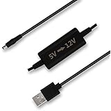 KUNCAN 5ft Dc 5v to Dc 12v Converter Step Up Voltage Converter to Dc 5.5 x 2.1mm