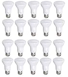 20-Pack Bioluz LED Br20 LED Bulb 7w (50w Replacement) 2700K Warm White 550 Lumen Smooth Dimmable Lamp - Indoor/Outdoor UL Listed (Pack of 20)