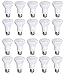 Bioluz LED Light Bulb BR20 Light Bulbs 2700K Bright Warm White LED Bulbs 6W=50W Replacement 90 CRI 540 Lumen Indoor/Outdoor UL Listed CEC Title 20 Compliant Home Decor LED Lights for Bedroom - 20 Pack