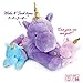 FIND-ME FRIENDS 3 Piece Talking Unicorn Stuffed Animal with Babies, Surprise Hide and Seek Toy, Fluffy Stuffed Animals Set for Preschool and Children Ages 2 and Up