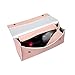 BUBM PU Leather Portable Travel Bag for Dyson Supersonic HD01 Hair Dryer,Fashion Zipper Moistureproof Anti-scratch Dustproof Shockproof Protection Organizer Travel Storage Case (Pink)