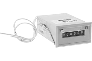 YWBL-WH Electromagnetic Counter Electronic Totalizer 6 Digit Industrial Totalizer Pulse Counter for Chemical Textile Machinery CSK6-NKW