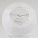 Just Artifacts Decorative Round Chinese Paper Lanterns 12pcs Assorted Sizes (Color: White)