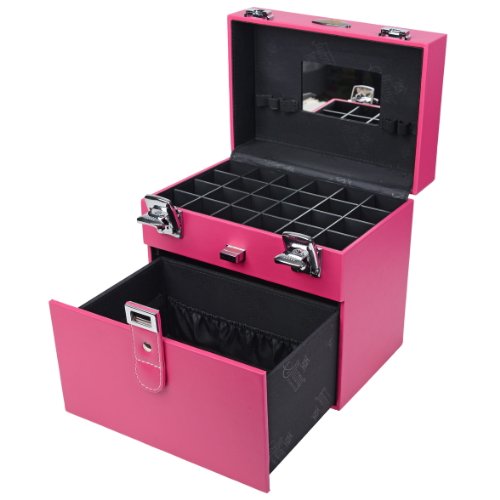 SHANY Color Matters - Nail Accessories Organizer and Makeup Train Case - Sugar Gum