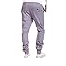 VICVIK Men's Fashion Outdoor Elastic Waistband Casual Jogger Pants Trousers (M, Gray)