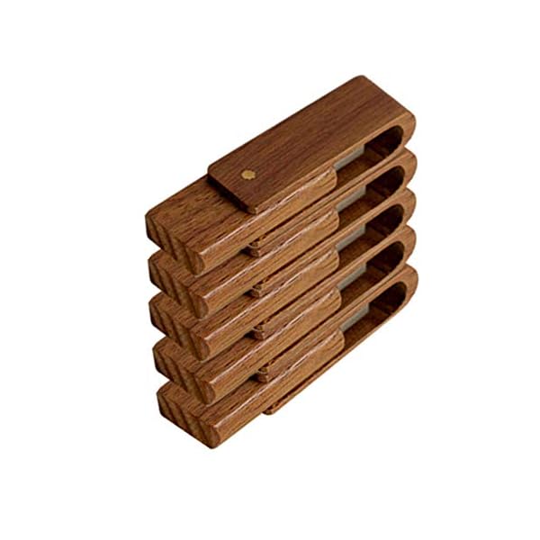 USB-Stick (3.0, 128 GB, Walnussholz), 5 Stück