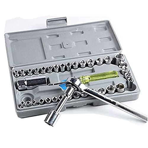 Socket Wrench Set of 40 PCs Combination Tool Screwdriver Set Amazon.in Home Improvement