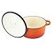 Zelancio Cookware 6-Quart Enameled Cast Iron Dutch Oven Cooking Dish with Self-Basting Lid, Tangerine Orange