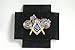 D9773 Masonic Motorcycle Lapel Pin with Square & Compass