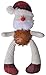 Christmas Plush Dog Toys with Rubber Ball Body Santa Claus by BINGPET