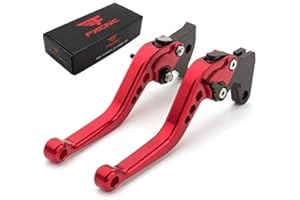 FXCNC CNC Aluminum Short Adjustable Brake & Clutch Levers Compatible with YFM700 Raptor 700 R (2008-2022), YFZ450 YFZ450R YFZ450X (2008-2020), YFM250 Raptor (2008-2013), 250R (2011)