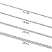 Kooljewelry Sterling Silver Round Wheat Chain Necklace (1.5 mm, 16 inch)