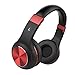 Vomercy Over Ear Headphones with Microphone Heavy Bass Stereo Adjustable Headsets for iPhone iPad iPod Android Smartphones Laptop Tablets Computer MP3/4 (Red-1)
