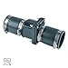 Hydro Master Plastic Sump Pump Check Valve with Stainless Steel Clamps 2 inch
