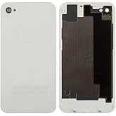 Housing Back Cover Battery Cover Replacement Repair Parts Compatible with iPhone 4S, (White, with Component, HC)