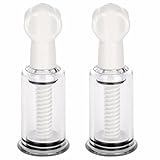 FEESHOW 2PCS Natural Nipple Enlargement Enhancer Nipple Suction Vacuum Sucker pump Twister