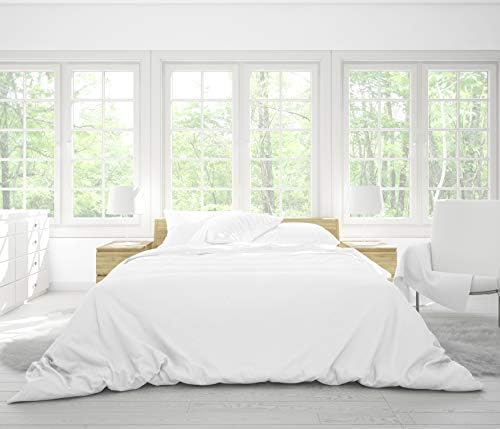 Six Piece Bamboo Bed Linen Set in Snow White (Single)