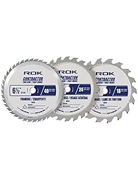 Rok 3pc 6 1 2" Hoja de sierra circular set