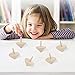 B bangcool Wooden Spinning Top Toys Wood Spin Up Toy for Party Favors(12Pcs)