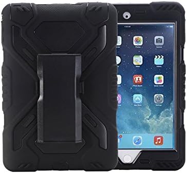 Ipad Pro 9.7 Case, Meiya Newest Miltary Heavy Duty Shockproof Waterproof Kickstand Cover Case Shell for Ipad Pro 9.7, Light Weight Children Shool Kid Students Ipad Pro 9.7 Case (Black+Black)