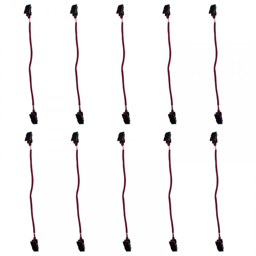 DONGKER 10pcs Hat Retainer Clips,Windy Hat Strap Clips for Golfing Fishing Boating Sailing Climbing Red