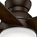 Casablanca 59020 Isotope 44-Inch Ceiling Fan with Five Espresso Blades, Wall Control and Light, Brushed Cocoa