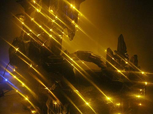 HAHOME Waterproof Fairy String Lights,33Ft 100 LEDs Indoor and Outdoor Starry Lights with Power Supply for Christmas Halloween Wedding and Party Decoration,Yellow