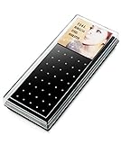 Besteel 40pcs Stainless Steel 1.5mm Crystals Piercing Jewelry Nose Studs Rings Pins White Color Box Set