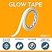 Glow Tape - 1 Inch x 30ft Vinyl Adhesive Glow-in-The-Dark Tape Roll - Lasts Up to 12 Hours