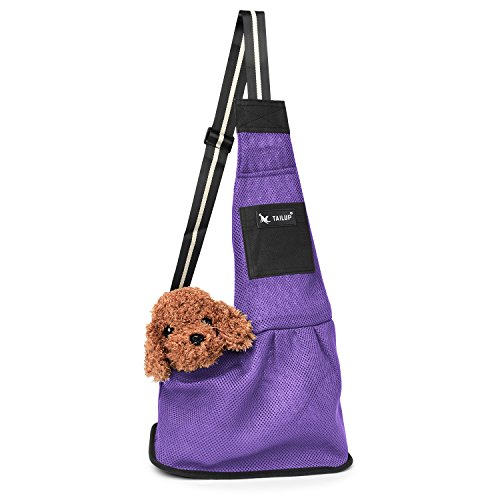 kiwitatá Small Dog Cat Pet Sling Carrier Bag Hands Free Adjustable Puppy Single Shoulder Travel Tote for Cats Dogs Bunny - Thumbnail 5