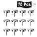Alise Screw Covers Caps,Decorative Mirror Screws Cap Nails,1'' Dia SUS 304 Stainless steel Upholstery Screws Head Covers,Brushed Finish(Pack of 12)