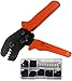 Orange SN-28B Ratchet Wire Crimper Tool - Crimp an Assortment of Open Barrel Terminal/Connector; Crimpers Include Practice 310pc 2.54mm Connector Kit by MG