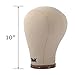 GEX Cork Canvas Block Head Manequin Head Wig Display Styling Head With Mount Hole