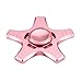 Fidget Spinner High Speed Stainless Steel Finger Spinner Bearing Hand spinners fidget Toy for Adults Kids for Relieving Stress Anxiety ADHD Focus Boredom (5 Leaves Rose Gold)