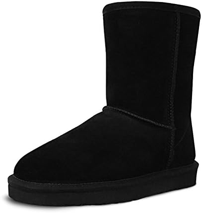 Women’s Leather Fully Fur Lined Classic Mid Calf Winter boot Snow Boot