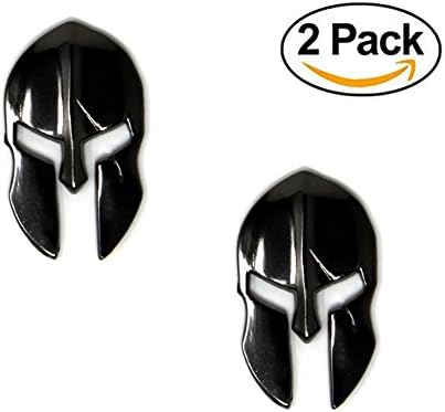 Tactical Freedom - Magwell Metal Decal/Sticker - Molon Labe Spartan Helmet with Scar (2 Pack)