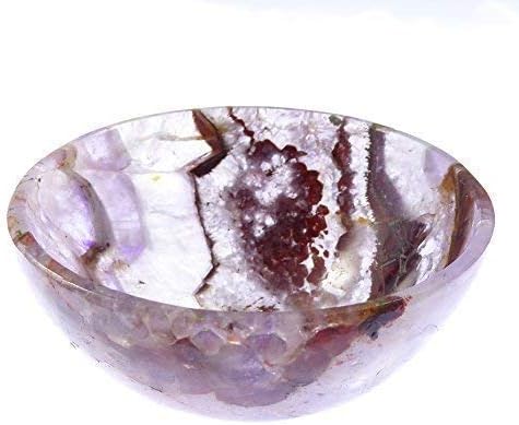 Genuine Amethyst crystal bowl 3" (8cm) gemstone semi precious natural reiki energy