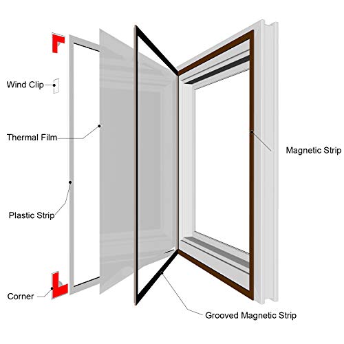 Window Insulation Kit Heavy Duty Window Insulation Film with