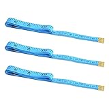 Soft Measure Tape Measuring ULG Sewing Tailor Flexible Cloth Ruler Body Measurement 60 Inch 150cm Pack of 3 Blue