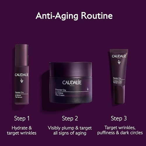 Caudalie Premier Cru Anti-Aging Cream Moisturizer, Refillable - 50 ml