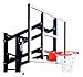 Goalsetter GS60 Wall Mounted Adjustable Basketball System with 60” Glass Backboard and Flex Rim