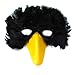 SACASUSA New Red Feather Bird Mask with yellow beak