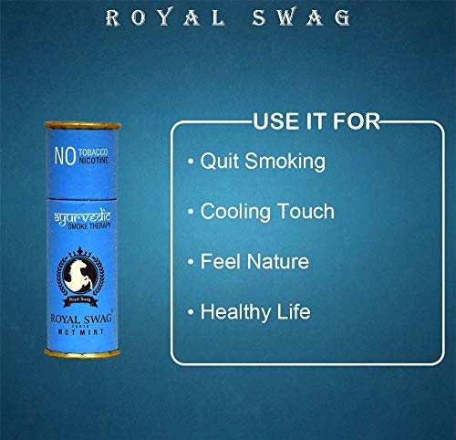 Royal Swag Herbal Mint (MCT) 100% No Nicotine & No Tobacco Cigarettes 10/Pack