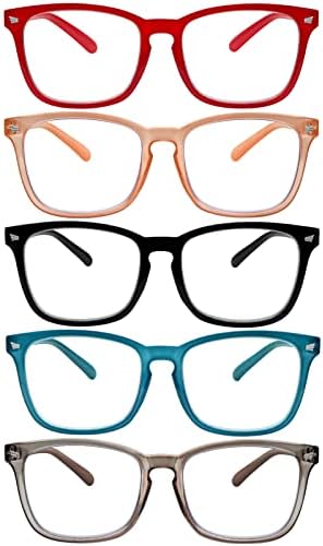 SIGVAN Pack Blue Light Blocking Reading Glasses Fashion Square