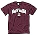 Harvard Crimson Adult Arch and Logo T-Shirt - Maroon