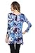 Frumos Womens Tunic 3/4 Sleeve Tie Dye Tunic Top - Tunic Plus Size Available